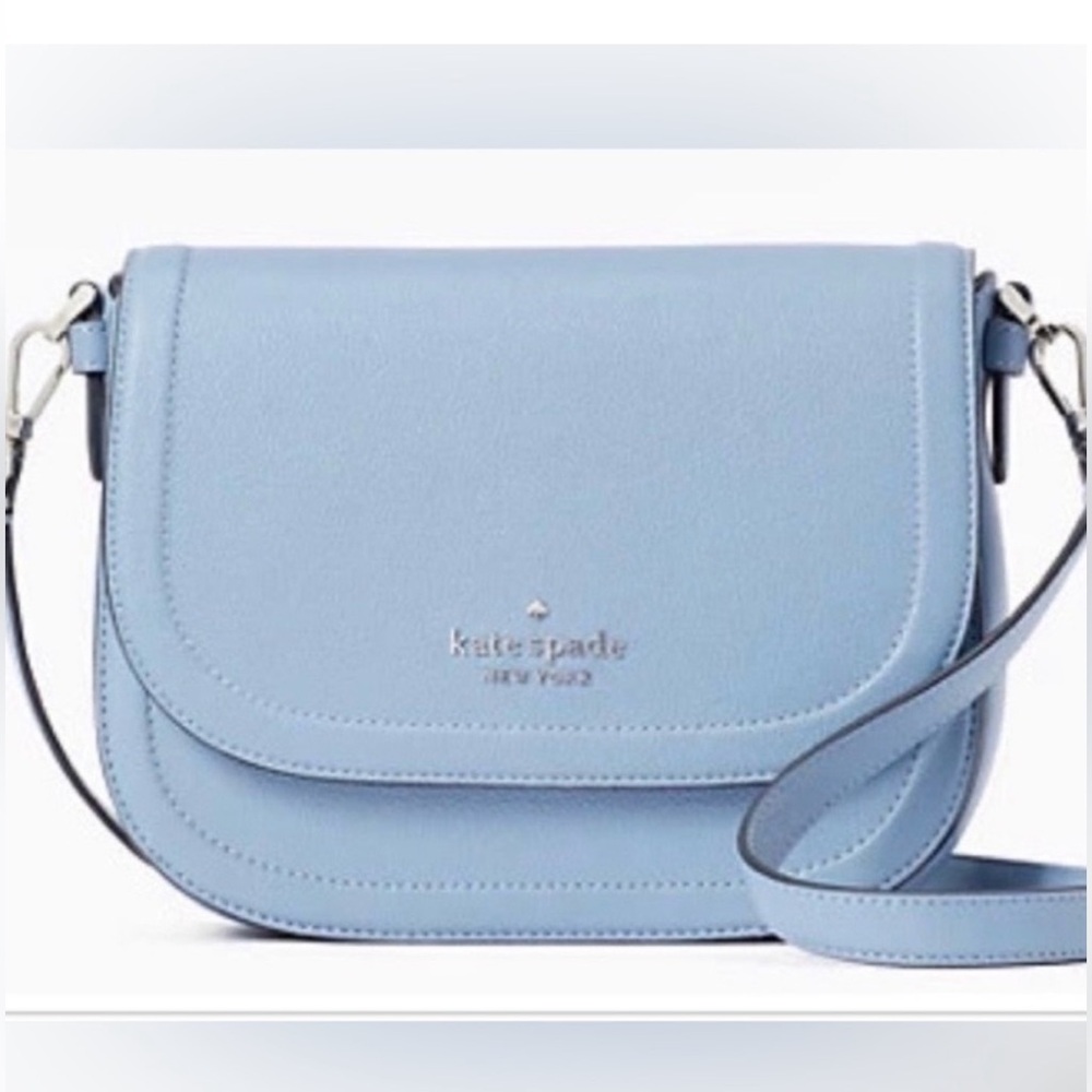 kate spade Powder Blue Crossbody Saddle Bag